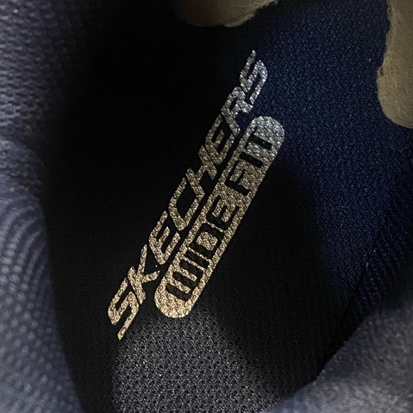 Skechers Sport Men's After Burn Sneaker White/Navy size 12 Wide fit - Picture 8 of 8